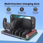 Dock sạc làm mát đa chức năng cho Nintendo Switch 2, có đèn RGB và khe cắm thẻ, SW2139