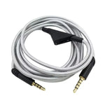 Dây cáp âm thanh bện dài 2m cho tai nghe chơi game Logitech Astro A10 / A40 / A30, nút đen, nút đen trắng, nút xám đen, điều chỉnh đen, điều chỉnh xanh, điều chỉnh xám, vuông đỏ đen, vuông đen