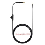 Dây cáp âm thanh bện dài 2m cho tai nghe chơi game Logitech Astro A10 / A40 / A30, nút đen, nút đen trắng, nút xám đen, điều chỉnh đen, điều chỉnh xanh, điều chỉnh xám, vuông đỏ đen, vuông đen