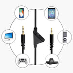 Dây cáp âm thanh bện dài 2m cho tai nghe chơi game Logitech Astro A10 / A40 / A30, nút đen, nút đen trắng, nút xám đen, điều chỉnh đen, điều chỉnh xanh, điều chỉnh xám, vuông đỏ đen, vuông đen