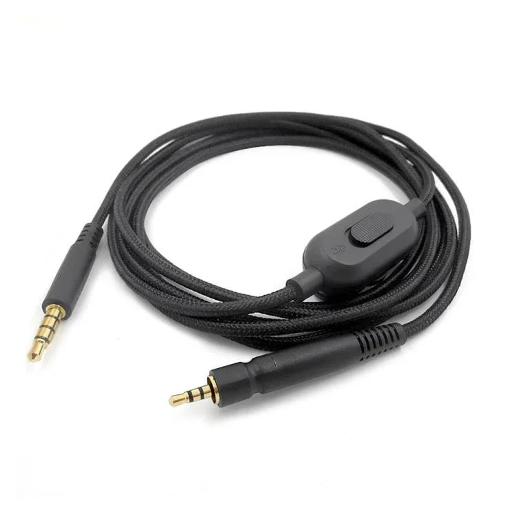 Dây cáp tai nghe phiên bản Tuning dài 2m cho Sennheiser GAME ONE / GAME ZERO / PC 373D / GSP350 / GSP500 / GSP600, 1 đầu cắm, 2 đầu cắm