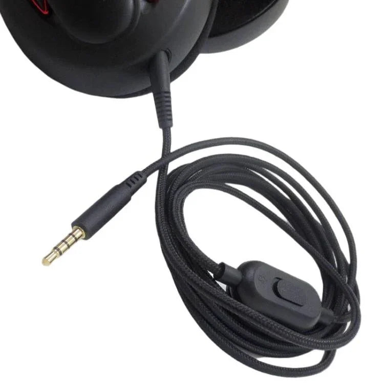 Dây cáp tai nghe phiên bản Tuning dài 2m cho Sennheiser GAME ONE / GAME ZERO / PC 373D / GSP350 / GSP500 / GSP600, 1 đầu cắm, 2 đầu cắm