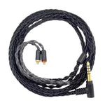 Dây cáp nâng cấp tai nghe MMCX 8 lõi đồng tinh thể mạ bạc dài 1.2m, cho Shure SE215 / SE535 / SE846 / UE900, Đen 2.5mm cân bằng, Đen 4.4mm cân bằng, Trong suốt 2.5mm cân bằng, Trong suốt 3.5mm stereo, Trong suốt 4.4mm cân bằng