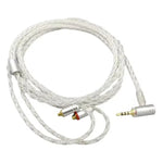 Dây cáp nâng cấp tai nghe MMCX 8 lõi đồng tinh thể mạ bạc dài 1.2m, cho Shure SE215 / SE535 / SE846 / UE900, Đen 2.5mm cân bằng, Đen 4.4mm cân bằng, Trong suốt 2.5mm cân bằng, Trong suốt 3.5mm stereo, Trong suốt 4.4mm cân bằng