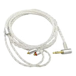 Dây cáp nâng cấp tai nghe MMCX 8 lõi đồng tinh thể mạ bạc dài 1.2m, cho Shure SE215 / SE535 / SE846 / UE900, Đen 2.5mm cân bằng, Đen 4.4mm cân bằng, Trong suốt 2.5mm cân bằng, Trong suốt 3.5mm stereo, Trong suốt 4.4mm cân bằng