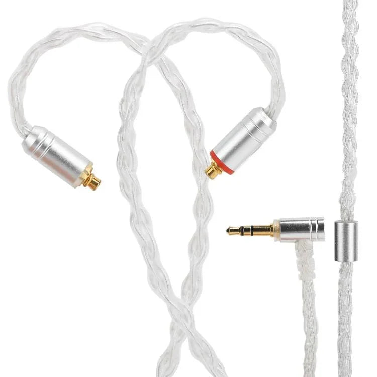 Dây cáp nâng cấp tai nghe MMCX 8 lõi đồng tinh thể mạ bạc dài 1.2m, cho Shure SE215 / SE535 / SE846 / UE900, Đen 2.5mm cân bằng, Đen 4.4mm cân bằng, Trong suốt 2.5mm cân bằng, Trong suốt 3.5mm stereo, Trong suốt 4.4mm cân bằng