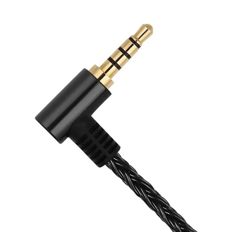Dây cáp nâng cấp tai nghe MMCX 8 lõi đồng tinh thể mạ bạc dài 1.2m, cho Shure SE215 / SE535 / SE846 / UE900, Đen 2.5mm cân bằng, Đen 4.4mm cân bằng, Trong suốt 2.5mm cân bằng, Trong suốt 3.5mm stereo, Trong suốt 4.4mm cân bằng