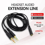 Dây cáp mở rộng 2 trong 1 đực sang cái 3.5mm cho Razer Kraken V2, ZS0190