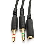 Dây cáp mở rộng 2 trong 1 đực sang cái 3.5mm cho Razer Kraken V2, ZS0190