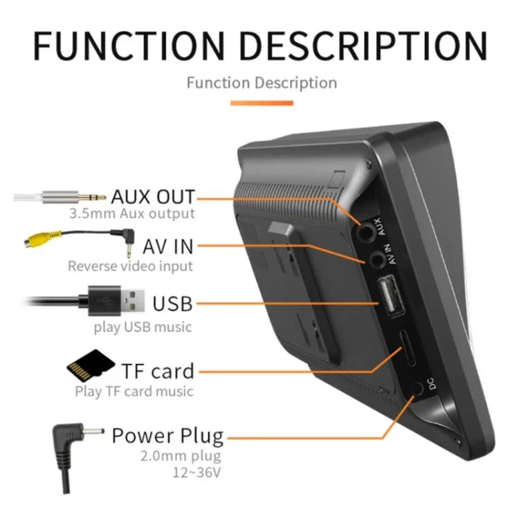 Máy chơi nhạc ô tô CarPlay không dây màn hình cảm ứng HD 7 inch + camera lùi 8 đèn HD, X5300 có camera 8 đèn
