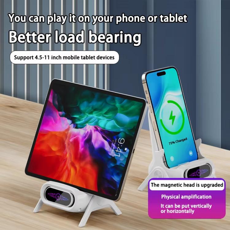 Đế sạc không dây hình ghế cho bàn, tương thích với điện thoại và máy tính bảng 4.5-11 inch