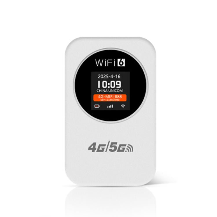 Bộ phát WiFi di động 4G/5G 300Mbps có hiển thị thời gian, Pin tích hợp 3000mAh, Phiên bản châu Á, Phiên bản Á-Âu