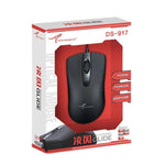 Chuột quang có dây công thái học Little Kangaroo DS-917 1000DPI chuột laptop cho văn phòng và chơi game, DS-917 USB