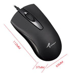Chuột quang có dây công thái học Little Kangaroo DS-917 1000DPI chuột laptop cho văn phòng và chơi game, DS-917 USB