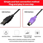 Bàn phím có dây 88 phím Little Kangaroo DS-3000 với vòng từ tính bàn phím công nghiệp văn phòng laptop, PS2, USB