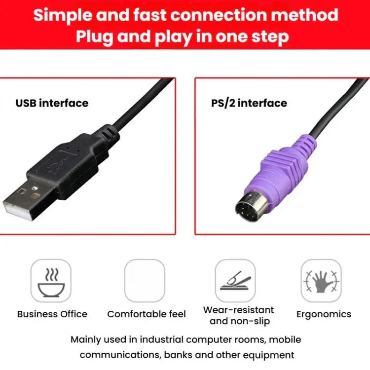 Bàn phím có dây 88 phím Little Kangaroo DS-3000 với vòng từ tính bàn phím công nghiệp văn phòng laptop, PS2, USB