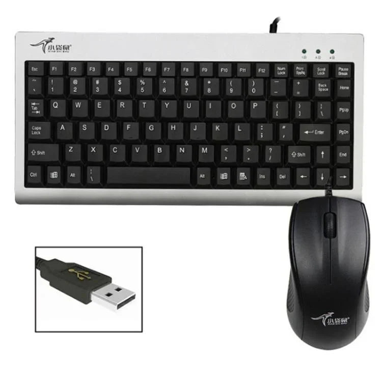 Bộ bàn phím và chuột có dây công nghiệp laptop Little Kangaroo DS-9821 DS-911, USB, PS2