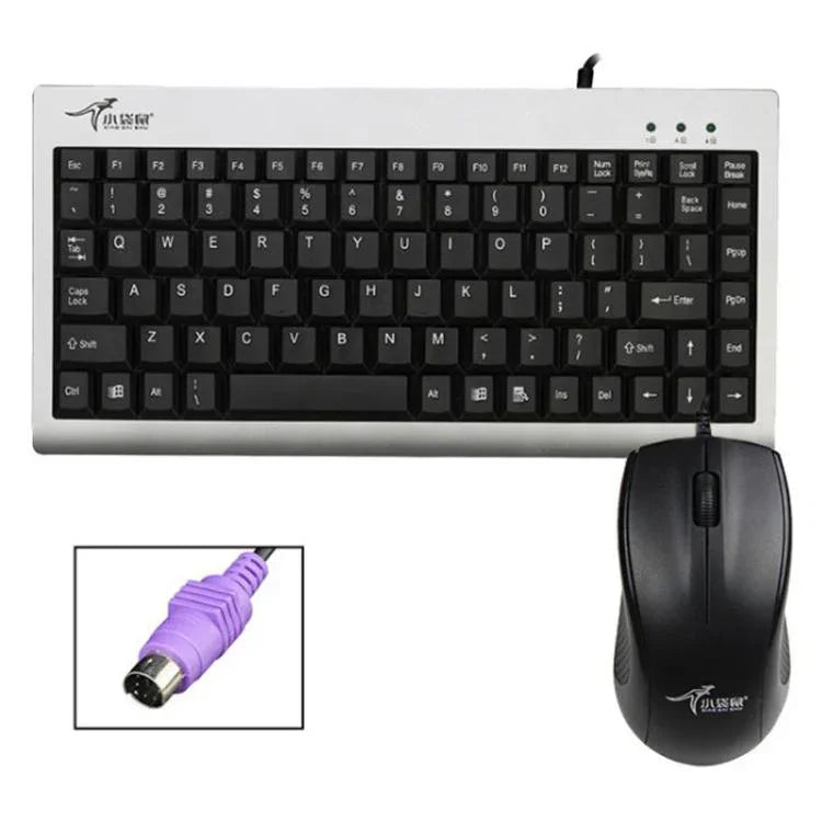 Bộ bàn phím và chuột có dây công nghiệp laptop Little Kangaroo DS-9821 DS-911, USB, PS2