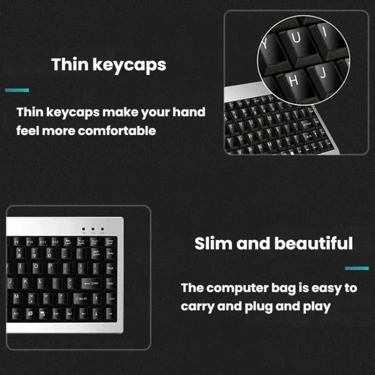 Bộ bàn phím và chuột có dây công nghiệp laptop Little Kangaroo DS-9821 DS-911, USB, PS2