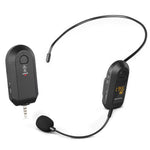 Bộ khuếch đại micro không dây 2.4G Microphone di động, 1 trong 1 kẹp ve áo, 1 trong 1 đội đầu, 1 trong 2 kẹp ve áo, 1 trong 2 đội đầu