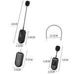 Bộ khuếch đại micro không dây 2.4G Microphone di động, 1 trong 1 kẹp ve áo, 1 trong 1 đội đầu, 1 trong 2 kẹp ve áo, 1 trong 2 đội đầu