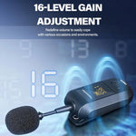 Bộ khuếch đại micro không dây 2.4G Microphone di động, 1 trong 1 kẹp ve áo, 1 trong 1 đội đầu, 1 trong 2 kẹp ve áo, 1 trong 2 đội đầu
