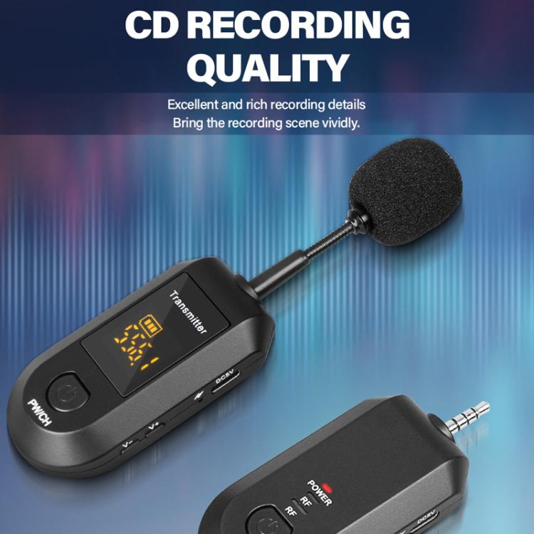 Bộ khuếch đại micro không dây 2.4G Microphone di động, 1 trong 1 kẹp ve áo, 1 trong 1 đội đầu, 1 trong 2 kẹp ve áo, 1 trong 2 đội đầu