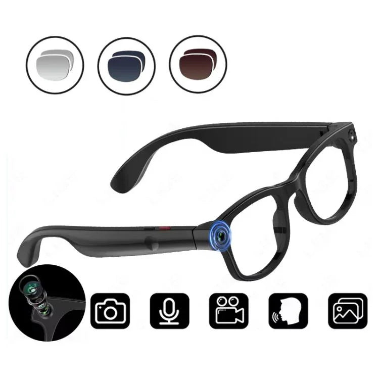 Kính thông minh AIMB-G1 với camera 5MP & dịch thuật AI thời gian thực Video ổn định 1080P, Bộ 3 ống kính, AIMB-G1