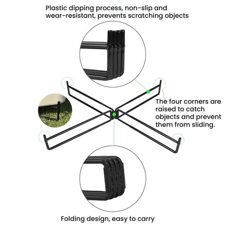 Giá gấp lưu trữ cắm trại ngoài trời COOL CAMP CF-7001, đế đỡ xô nước cắm trại