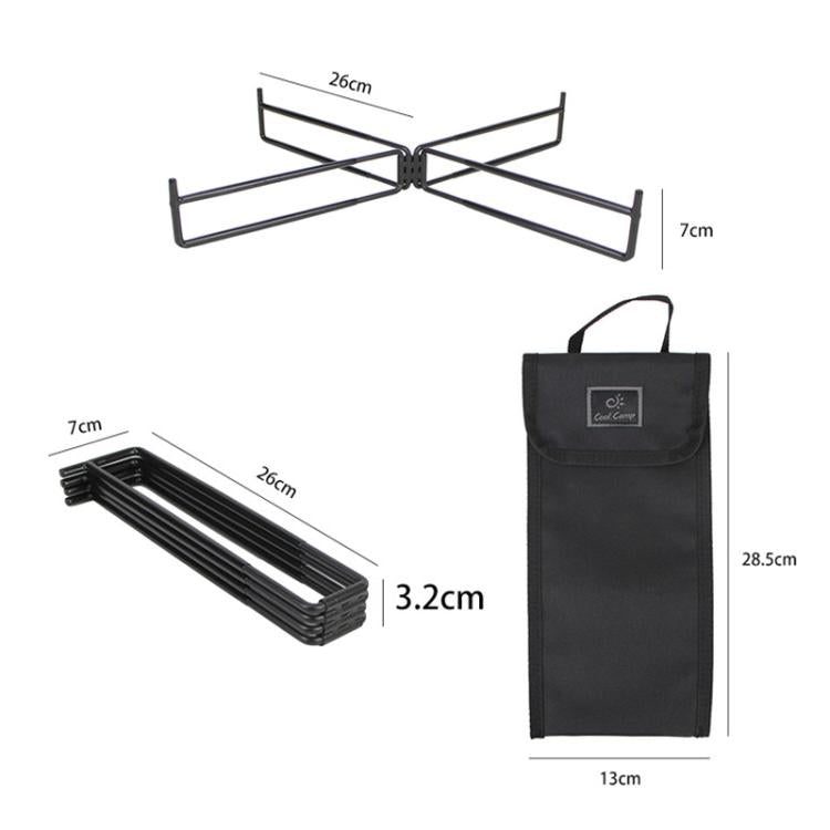 Giá gấp lưu trữ cắm trại ngoài trời COOL CAMP CF-7001, đế đỡ xô nước cắm trại