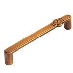 Tay nắm cửa tủ vintage hình hoa hợp kim kẽm cho ngăn kéo và tủ quần áo, lỗ đơn màu cà phê, 96mm màu cà phê, 128mm màu cà phê, lỗ đơn màu xám, 96mm màu xám, 128mm màu xám, lỗ đơn màu đồng xước, 96mm màu đồng xước, 128mm màu đồng xước