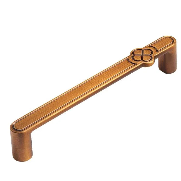 Tay nắm cửa tủ vintage hình hoa hợp kim kẽm cho ngăn kéo và tủ quần áo, lỗ đơn màu cà phê, 96mm màu cà phê, 128mm màu cà phê, lỗ đơn màu xám, 96mm màu xám, 128mm màu xám, lỗ đơn màu đồng xước, 96mm màu đồng xước, 128mm màu đồng xước