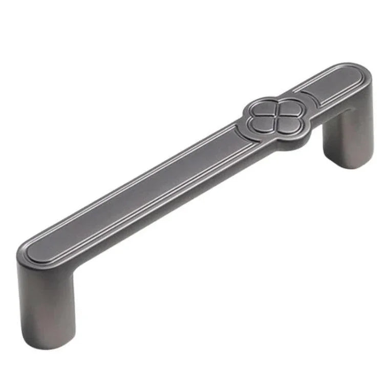 Tay nắm cửa tủ vintage hình hoa hợp kim kẽm cho ngăn kéo và tủ quần áo, lỗ đơn màu cà phê, 96mm màu cà phê, 128mm màu cà phê, lỗ đơn màu xám, 96mm màu xám, 128mm màu xám, lỗ đơn màu đồng xước, 96mm màu đồng xước, 128mm màu đồng xước