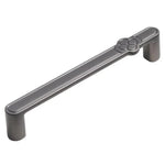 Tay nắm cửa tủ vintage hình hoa hợp kim kẽm cho ngăn kéo và tủ quần áo, lỗ đơn màu cà phê, 96mm màu cà phê, 128mm màu cà phê, lỗ đơn màu xám, 96mm màu xám, 128mm màu xám, lỗ đơn màu đồng xước, 96mm màu đồng xước, 128mm màu đồng xước