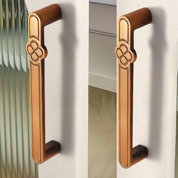 Tay nắm cửa tủ vintage hình hoa hợp kim kẽm cho ngăn kéo và tủ quần áo, lỗ đơn màu cà phê, 96mm màu cà phê, 128mm màu cà phê, lỗ đơn màu xám, 96mm màu xám, 128mm màu xám, lỗ đơn màu đồng xước, 96mm màu đồng xước, 128mm màu đồng xước