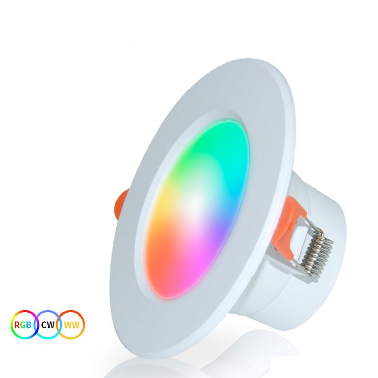 Đèn âm trần LED điều chỉnh độ sáng RGB+CW+WW tương thích với Tuya WIFI & Bluetooth, 5W 2.5 inch, 7W 3.5 inch, 10W 4 inch