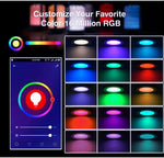 Đèn âm trần LED điều chỉnh độ sáng RGB+CW+WW tương thích với Tuya WIFI & Bluetooth, 5W 2.5 inch, 7W 3.5 inch, 10W 4 inch