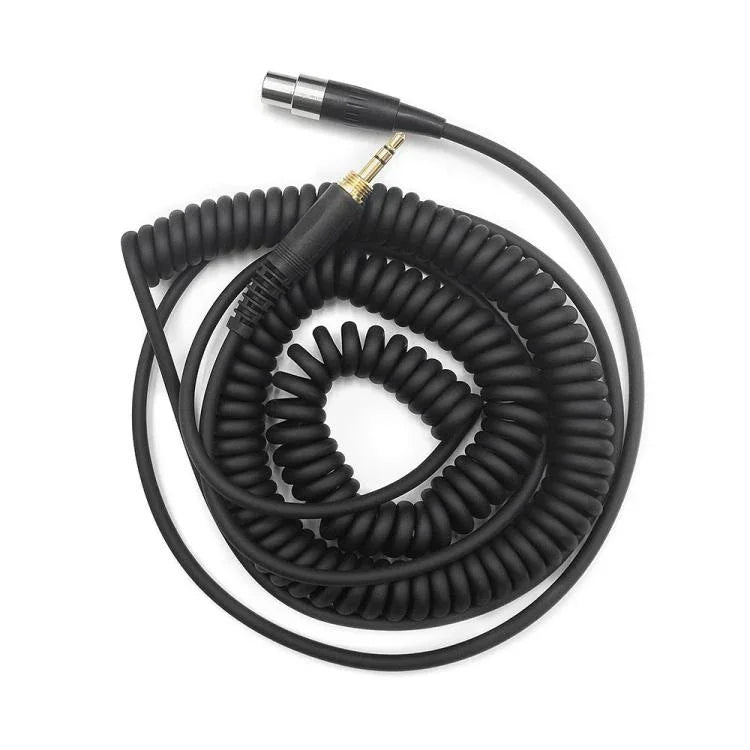 Cáp tai nghe đầu cắm 6.35mm cho AKG Q701 Q702 K712 K240, lò xo 1.5-4.5m, thẳng 3m