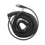 Cáp tai nghe đầu cắm 6.35mm cho AKG Q701 Q702 K712 K240, lò xo 1.5-4.5m, thẳng 3m