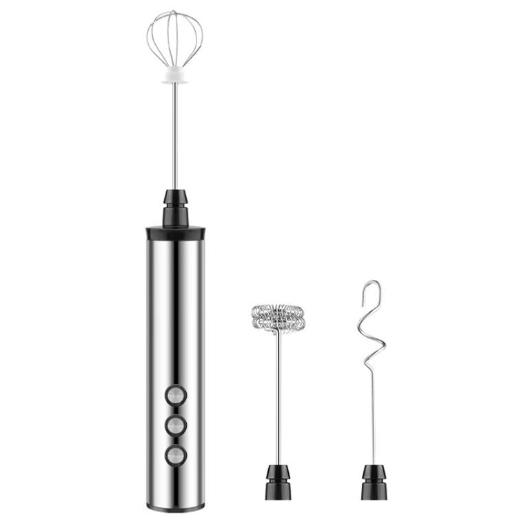 Máy đánh trứng điện cầm tay 3 trong 1 có thể sạc lại mini cho làm bánh, máy tạo bọt sữa có thể sạc lại