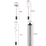 Máy đánh trứng điện cầm tay 3 trong 1 có thể sạc lại mini cho làm bánh, máy tạo bọt sữa có thể sạc lại