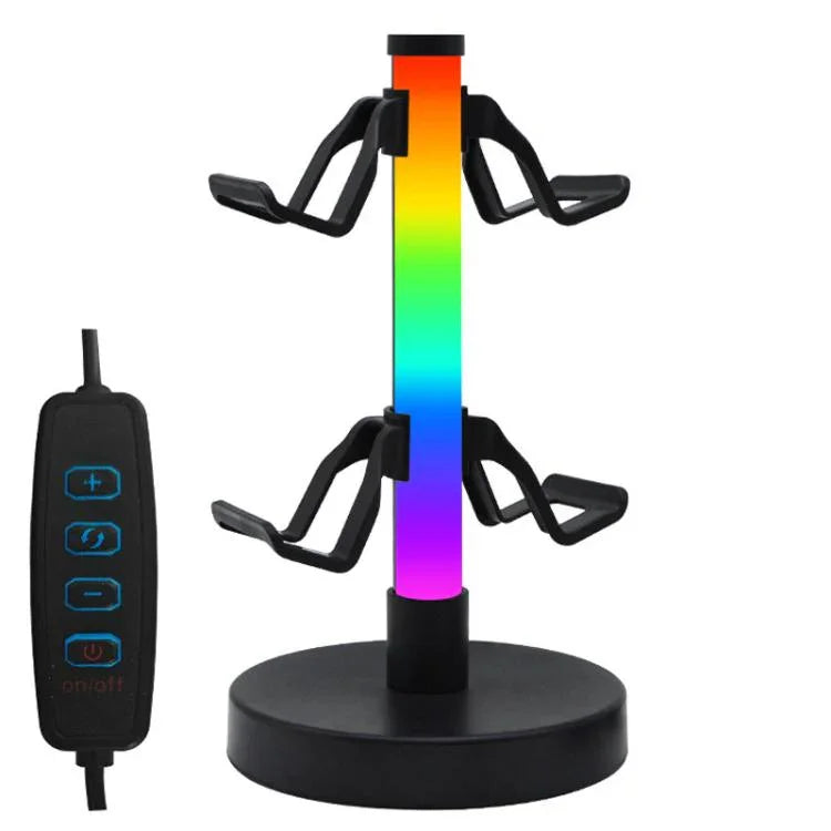Giá đỡ tai nghe KBB-81 RGB cho tay cầm chơi game có đèn nền, điều khiển có dây, điều khiển có dây + điều khiển từ xa, điều khiển có dây + điều khiển từ xa + ứng dụng Bluetooth