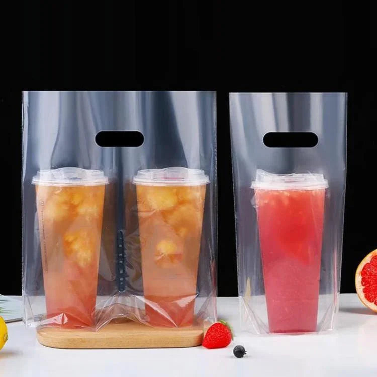 Túi mang đi dùng một lần cho Trà sữa Cà phê, 100 túi trong một gói, 90mm Cốc đơn 700ml, 98mm Cốc đơn 700ml, 90mm Cốc đôi 700ml, 98mm Cốc đôi 700ml, 120mm Cốc Overlord 1000ml