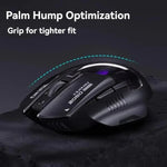 Chuột không dây Bluetooth Inphic cho văn phòng và chơi game có đèn LED sạc, chế độ kép màu trắng, chế độ ba màu đen, chế độ ba màu trắng
