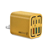 Sạc điện thoại 6 cổng 50W 3 USB + 3 Type-C sạc nhanh, phích cắm EU (Đen), EU (Trắng), EU (Vàng), Mỹ (Đen), Mỹ (Trắng), Mỹ (Vàng), Anh (Đen), Anh (Trắng), Anh (Vàng)