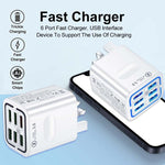 Sạc điện thoại đa cổng 6 USB BK321 sạc nhanh, phích cắm EU (Đen), EU (Trắng), EU (Vàng), Mỹ (Đen), Mỹ (Trắng), Mỹ (Vàng), Anh (Đen), Anh (Trắng), Anh (Vàng)
