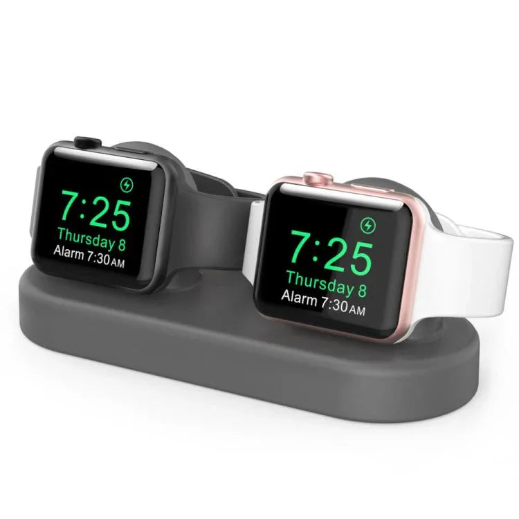 Đế lưu trữ 2 trong 1 AhaStyle DD97 cho Apple Watch / tai nghe, Đế sạc silicone để bàn