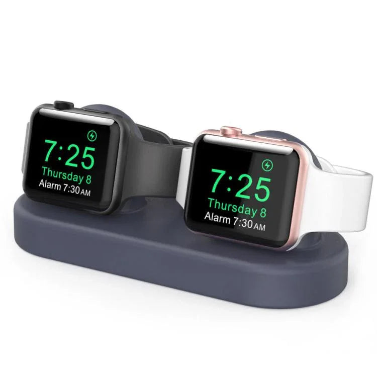 Đế lưu trữ 2 trong 1 AhaStyle DD97 cho Apple Watch / tai nghe, Đế sạc silicone để bàn