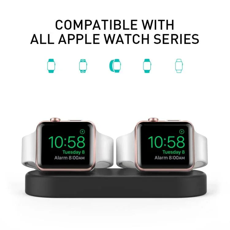 Đế lưu trữ 2 trong 1 AhaStyle DD97 cho Apple Watch / tai nghe, Đế sạc silicone để bàn
