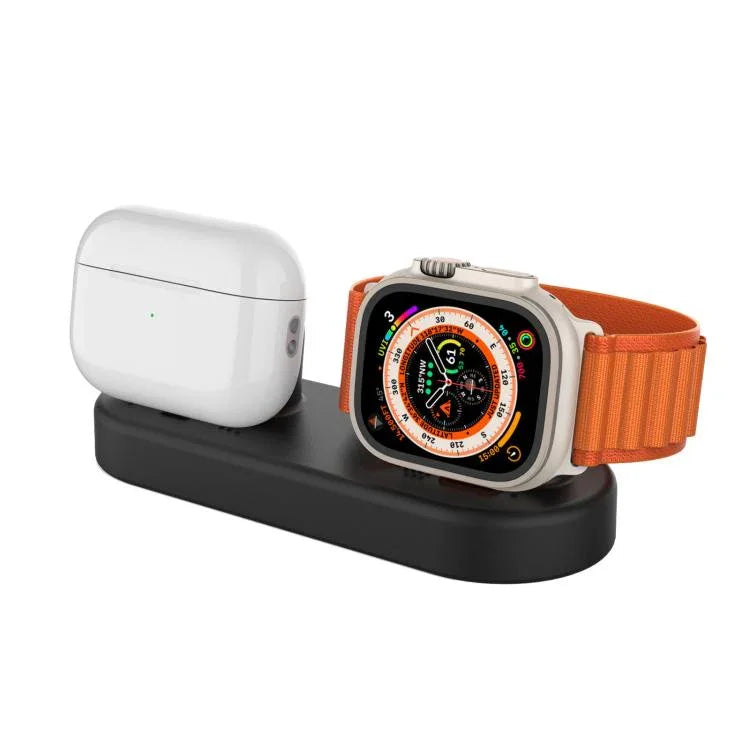 Đế lưu trữ 2 trong 1 AhaStyle DD97 cho Apple Watch / tai nghe, Đế sạc silicone để bàn